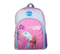Sac à dos scolaire avec poche oum le dauphin rose TU