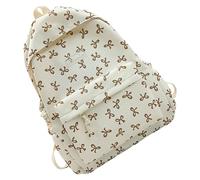 Sac à dos scolaire Bow - Sac à dos quotidien pour adolescents, sacs scolaires avec motif de boucle | Mittelst Steps de la tache de tache, carnet de sac à bandoulière de voyage, sacs de bouteille de