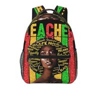 Sac a Dos Scolaire Casual Sac à Dos Enfant Juneteenth, Mois de l'histoire des femmes africaines et des Noirs Personnalisé Backpack pour Quotidien Ecole Voyage 29X40cm