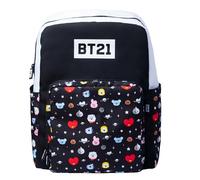 Sac à Dos Scolaire Design Tout les Personnages BT21 Bretelles Réglables Line Friends BT21 Noir Noir