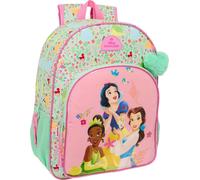 Sac à dos scolaire Disney Princess Bloom vert rose 33 x 42 x 14 cm