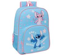 Sac À Dos Scolaire Enfant Fille Polyester 2 Compartiments Lilo Et Stitch Bleu / Rose / Clair TU