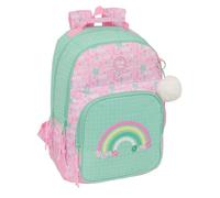Sac à dos scolaire enfant - safta - 20L - 27x33x10 cm - Vert - Compartiment pour tablette - Porte-bouteille - Léger