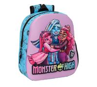 Sac À Dos Scolaire Fille 3d En Textile Monster High Rose/multicolore TU