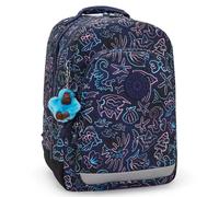 Sac À Dos Scolaire Fille Kipling Class Room Polyester Motif Disco Fish Bleu / Rose / Bleu TU