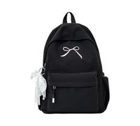 Sac À Dos Scolaire Fille Sac Scolaire Broderie Noeud Rose Cartable | Décontracté Résistant Adolescentes Sac à Dos pour Études Excursions Ville Compartiments