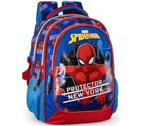 Sac à dos scolaire garçon 43×33×15 cm - ergonomique, bretelles rembourrées, fond renforcé - école primaire CP, CE1, CE2 - avec passant valise - Pour Spiderman Fan