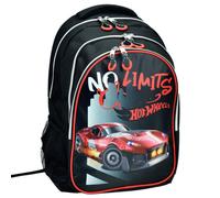 Sac À Dos Scolaire Garçon Hot Wheels Imprimé No Limit 43 Cm Noir / Rouge / Blanc TU