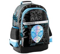 Sac À Dos Scolaire Garçon Spiderman Masque Avec 2 Compartiments 42 Cm Noir / Bleu / Gris TU