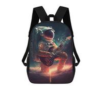 Sac À Dos Scolaire Imprimé En 3D Pour Enfants Astronaut Playing Guitar in Space -12 Sac À Dos Scolaire Pour Enfants, Sac De Voyage, Sac À Livres Tendance, Grand Sac À Dos De Grande Capacité 17inch
