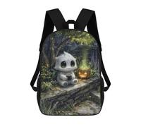 Sac À Dos Scolaire Imprimé En 3D Pour Enfants Cute Monster with Coffee And Pumpkin Sac À Dos Scolaire Pour Enfants, Sac De Voyage, Sac À Livres Tendance, Grand Sac À Dos De Grande Capacité 17inch
