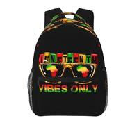 Sac a Dos Scolaire Loisir Sac à Dos pour Enfant Juneteenth Mois de l'histoire des Noirs Personnalisé Cartable Scolaire pour Cadeaux Outdoor Ecole 29X40cm