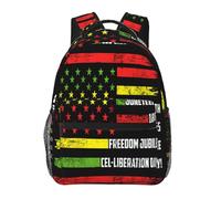Sac à Dos Scolaire Loisir Sac de Livre d'école Mois de l'histoire des Noirs Personnalisé Backpack pour Outdoor Voyage Quotidien 29X40cm