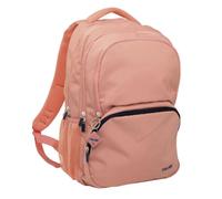 Sac à dos scolaire MILAN Série 1918 25 L - Rose, 4 fermetures, compartiment PC