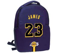 Sac À Dos Scolaire Motif James 23 Imitation Polyester Nba Basket Usa Bleu / Violet / Gris TU