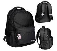 Sac à dos scolaire Paso - BeUniq - Licorne lumineuse - Noir - Bébé mixte