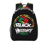 Sac a Dos Scolaire Personnalisé Sac à Dos pour Enfants Symbole du poing levé du Mois de l'histoire des Noirs Loisir Backpack pour Ecole Garçons Enfant 29X40cm