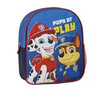 Sac à dos scolaire pour enfant Pat' Patrouille - Couleur bleue - 25 x 20 x 29 cm - Fabriqué en polyester - Avec fermeture éclair - Imprimé Chase et Marshall - Produit original conçu en Espagne, bleu,