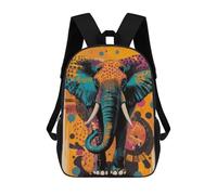 Sac À Dos Scolaire Pour Enfants Abstract Elephant Art Vibrant Elephant Pop Art Bold And Striking Wildlife Design Sac À Dos Scolaire Pour Enfants, Style Décontracté Et Tendance, Imprimé En 3D, Amusan