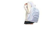 Sac à dos scolaire pour femmes - Sac à dos léger 15.6 pouces pour ordinateur portable - Sac de voyage - Cartable pour collégiennes, adolescents - Sac d'école universitaire - Bleu..