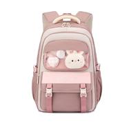 Sac à dos scolaire pour filles style académique moderne compartiments multiples destiné aux élèves du primaire et du collège pratique pour un usage quotidien et les trajets vers l’école (47x32x20)