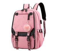 Sac à dos scolaire pour les filles, sac de livre scolaire pour les filles | Sac à bandoulière pour sacs de jour de l'enfant multiples - École Knapsack Ladies Daypack avec balle en peluche pour faire d