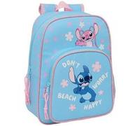 Sac à dos scolaire - safta - 612588185 M185 - 26x11x34 cm - Bleu Ciel - Bretelles ergonomiques - Porte-bouteille latéral Bleu