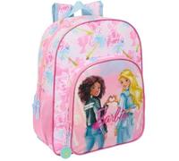 Sac à dos scolaire - SAFTA - BARBIE PAINTERLY - Adaptable au chariot - Confortable - Rose