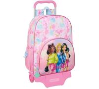Sac à dos scolaire - SAFTA - BARBIE PAINTERLY - Grand modèle - Rose - Adaptable chariot