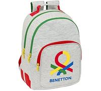 Sac à dos scolaire - SAFTA - BENETTON Pop - Confortable - Résistant - 32 x 15 x 42 cm