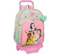 Sac à dos scolaire - SAFTA - PRINCESAS DISNEY BLOOM - Grand format - Avec chariot - Rose