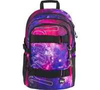 Baagl Sac à dos scolaire pour garçons - Sacs d'école pour enfants avec dos ergonomique, sangle de poitrine et éléments réfléchissants (Skate Galaxy)