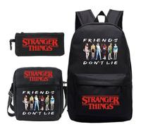 Sac à dos scolaire Stranger Things saison 3 - Stranger Things - Stranger4-str95-7 - Noir - Enfant - Synthétique