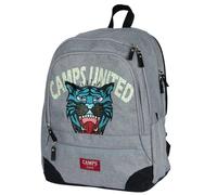 Sac À Dos Scolaire Tigre Camps United 42 Cm - 2 Compartiments Gris TU