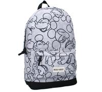 Sac à Dos Scolaire Gris | Disney Mickey Mouse | 43 x 33 x 15 cm | Sac Enfant