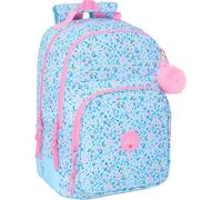 Sac à dos scolaire Vicky Martín Berrocal Paraíso Bleu Rose 32 x 42 x 15 cm