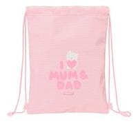 SACO PLANO JUNIOR FACIL LIMPIEZA SAFTA PREESCOLAR "LOVE"