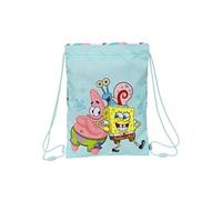 Sac à dos serré par des ficelles Spongebob Stay positive 26 34 1 cm Multicolore