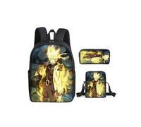 Sac à dos Set de sacs à dos Naruto trois pièces pour lécole modélisé de 5