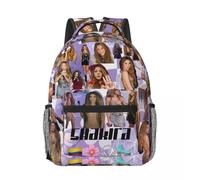 Sac à dos Shakira pour etudiant, cartable pour homme et femme, sac en toile pour ordinateur portable Noir