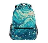 Sac À Dos Shining Blue Water Spots Sac D'École Tendancecartable Léger Daypack pour Scolaire Étudiant Voyage