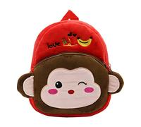 Sac à dos singe mignon dinosaure pour bébé garçon 3D dessin animé animal zoo peluche petit sac à bandoulière pour enfants maternelle sac de voyage cadeau de Noël d'anniversaire pour le surf, I, taille