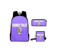 Sac à dos Skibidi Toilet School Sac à dos Set of Three modélisé de 2