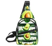 Sac à dos Sling pour homme, chou vert avocat (2), Multicolore 13., 11.8x7x1.5in/30x18x4cm