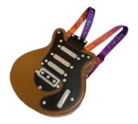 Sac à dos Sling - Sac à bandoulière en forme de guitare en forme de guitare présente une option de transport double mode avec une sangle adaptable pour un confort ergonomique, offrant, Marron