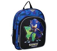 Sac à dos SONIC The Hedgehog Prime Time Riccio - Sac à dos pour enfants | École | Jardin d'enfants - Couleur noir et bleu - dimens