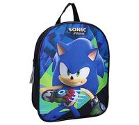 Sac à dos SONIC The Hedgehog Prime Time Riccio - Sac à dos pour enfants | École | Jardin d'enfants - Couleur noir et bleu - Dimensions 29 x 22 x 9 cm