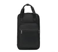 Sac à dos souple en cuir synthétique pour baguettes de batterie, accessoires de percussion pour rangement de maillets, brosses, livres de musique (noir)