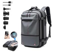 Sac à Dos sous Vide de voyag*e, Sac à Dos Extensible de 62 L avec Compression sous Vide, Sac à Dos antivol avec Joint sous Vide, Sac à Dos de voyag*e sous Vide pour voy*Age