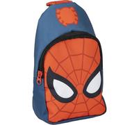 Sac à dos Spiderman - Bleu et Rouge - 13x23x7cm - Fabriqué en Polyester - Sac à dos enfant avec poignées réglables - Compartiment principal - Produit Original Fabriqué en Espagne